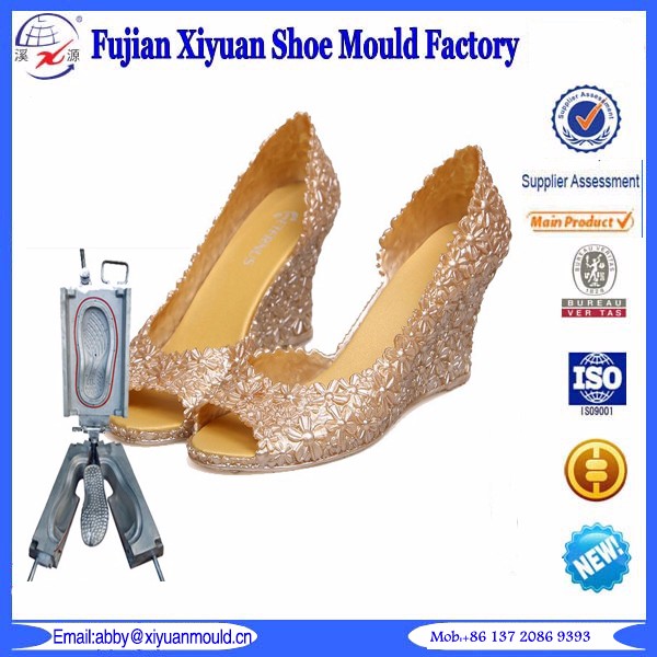 Promotion Cheap PVC Jelly Slipper Mould Woman Sexy High hells , High Quality Shoes mold Woman Sexy High Heels,PCU shoe die