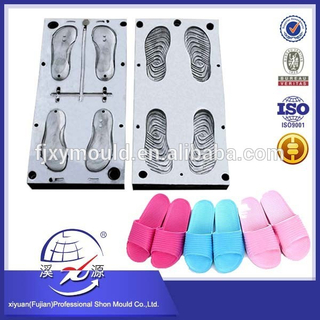One Mould Two Pairs EVA Injection Slipper Mould 