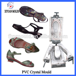 Comfortable Ladies Air Blowing PVC Shoe Mould Maker